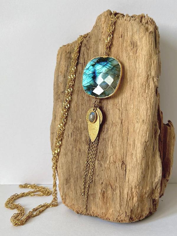 Sautoir « Ange » Labradorite