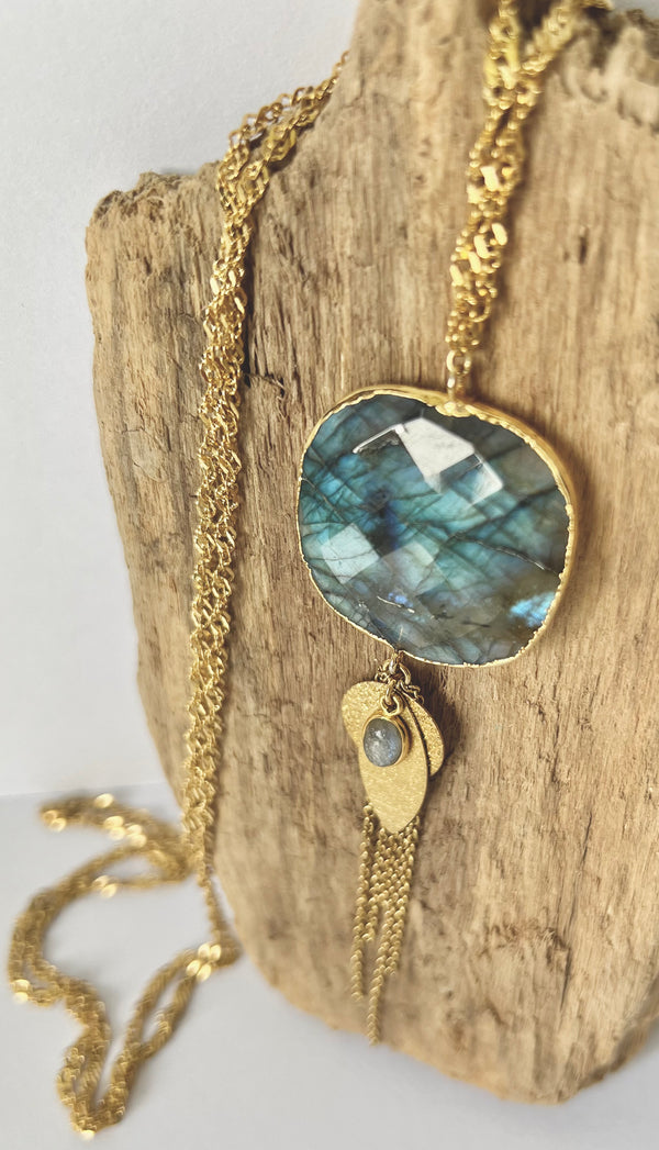 Sautoir « Ange » Labradorite