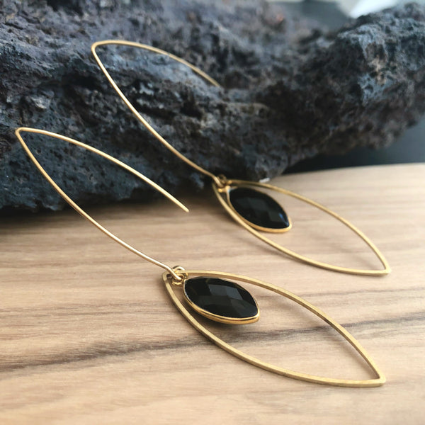 Boucles "Flōw" Onyx